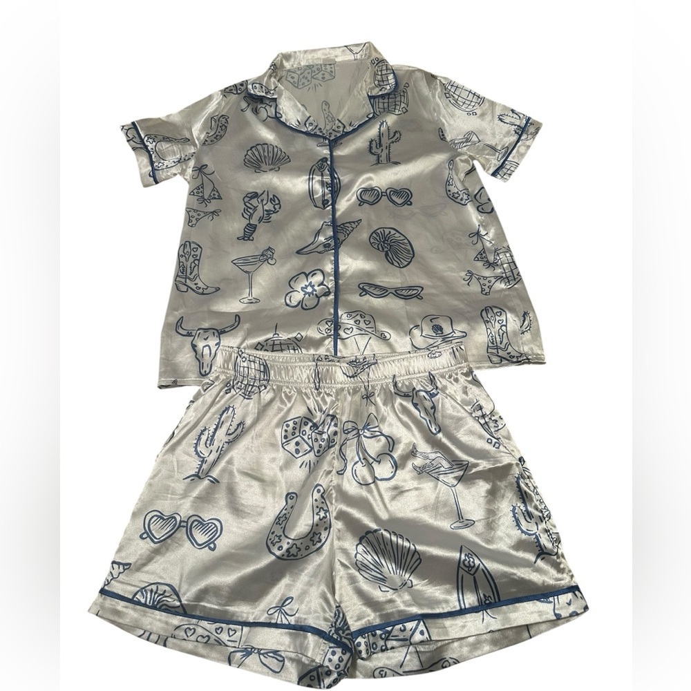 Cowgirl Coastal Bachelorette Pajama Set